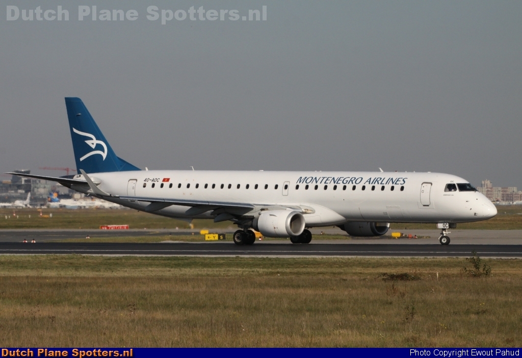 4O-AOC Embraer 195 Montenegro Airlines by Ewout Pahud
