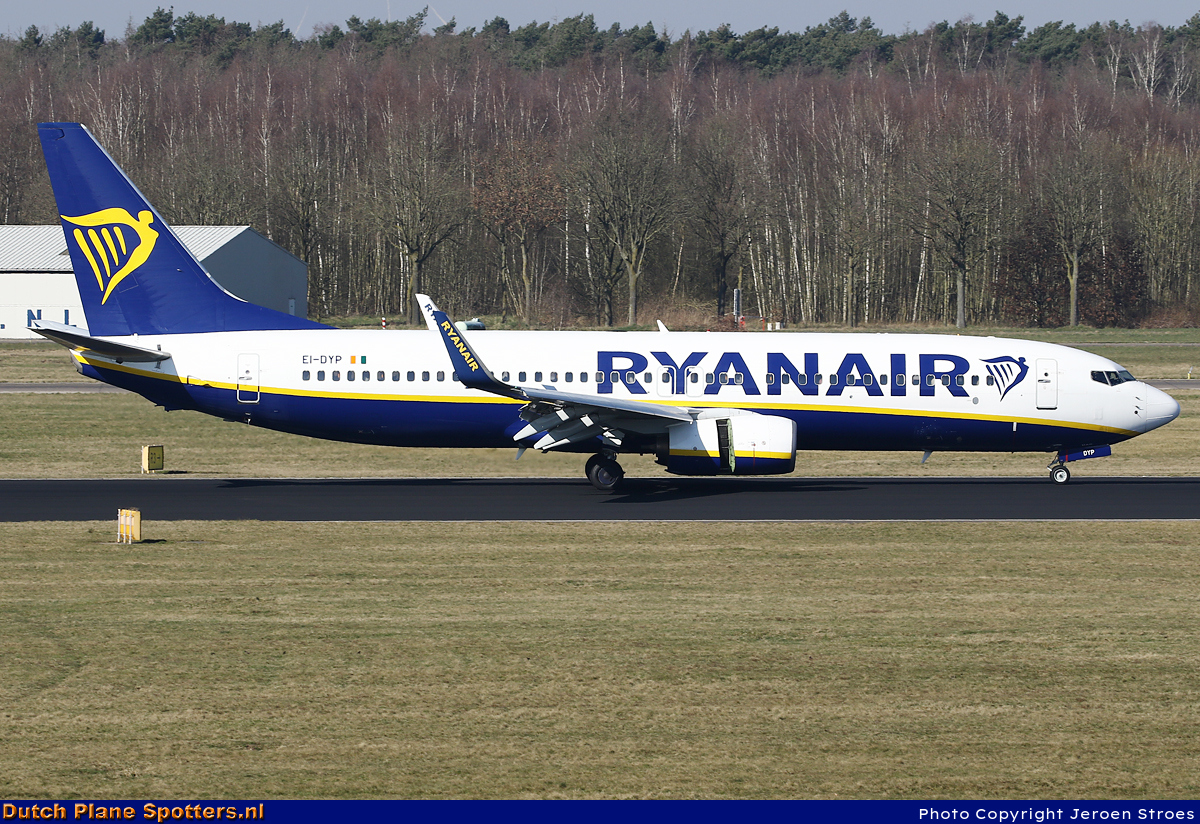 EI-DYP Boeing 737-800 Ryanair by Jeroen Stroes