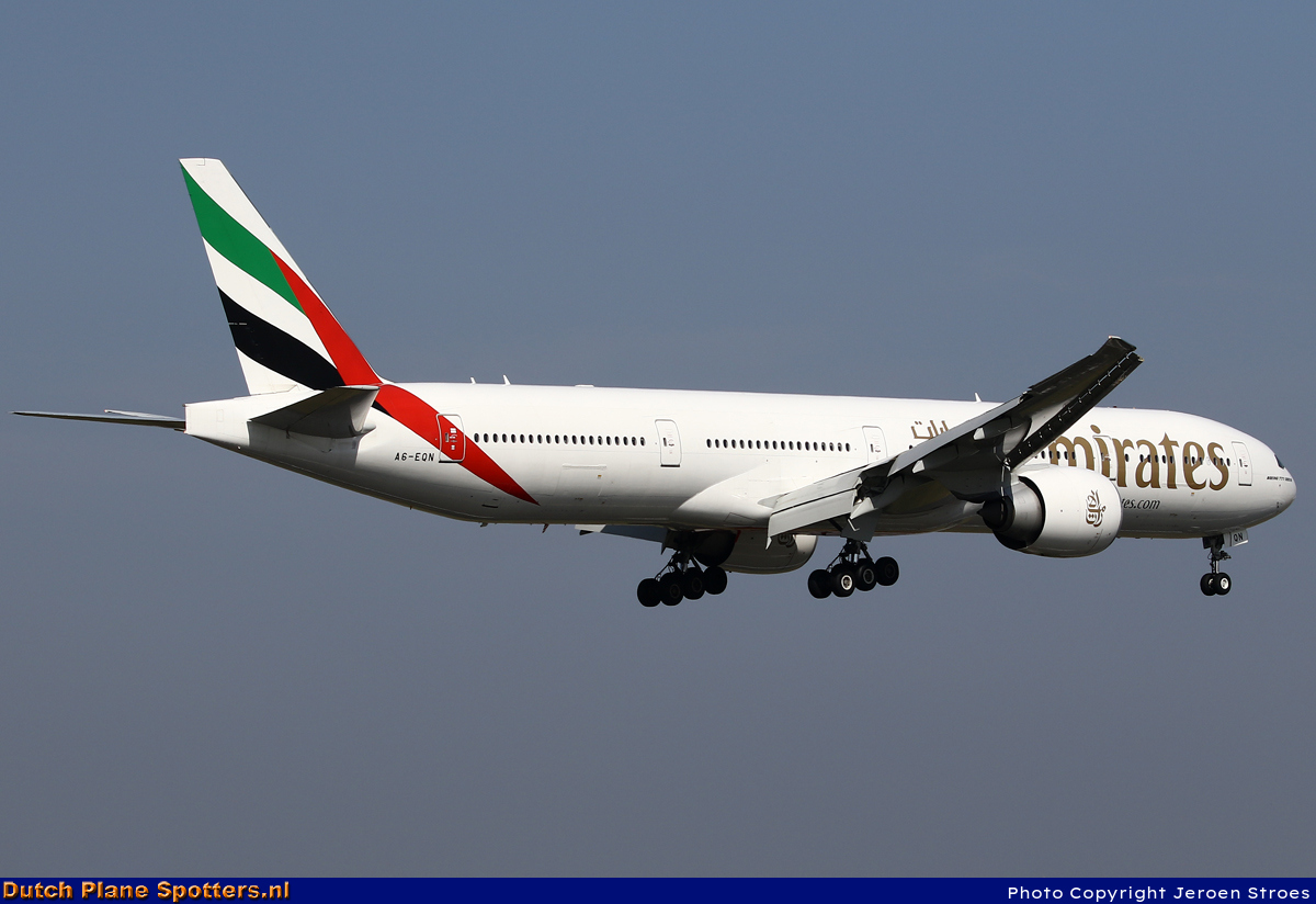 A6-EQN Boeing 777-300 Emirates by Jeroen Stroes