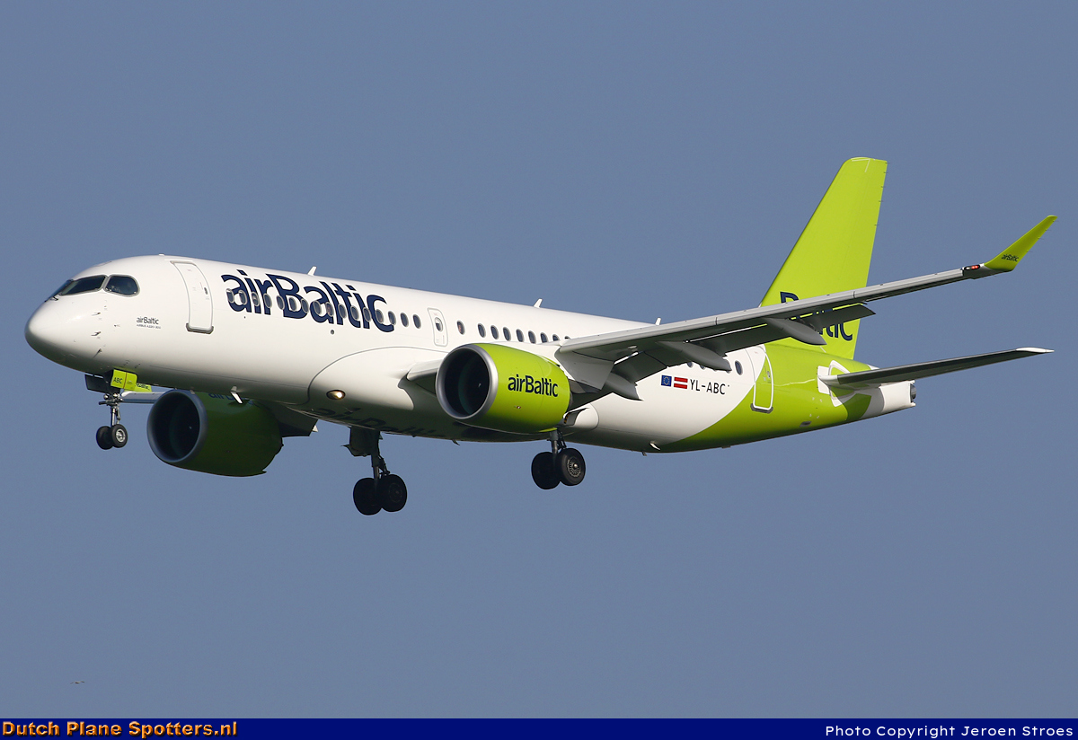YL-ABC Airbus A220-300 Air Baltic by Jeroen Stroes