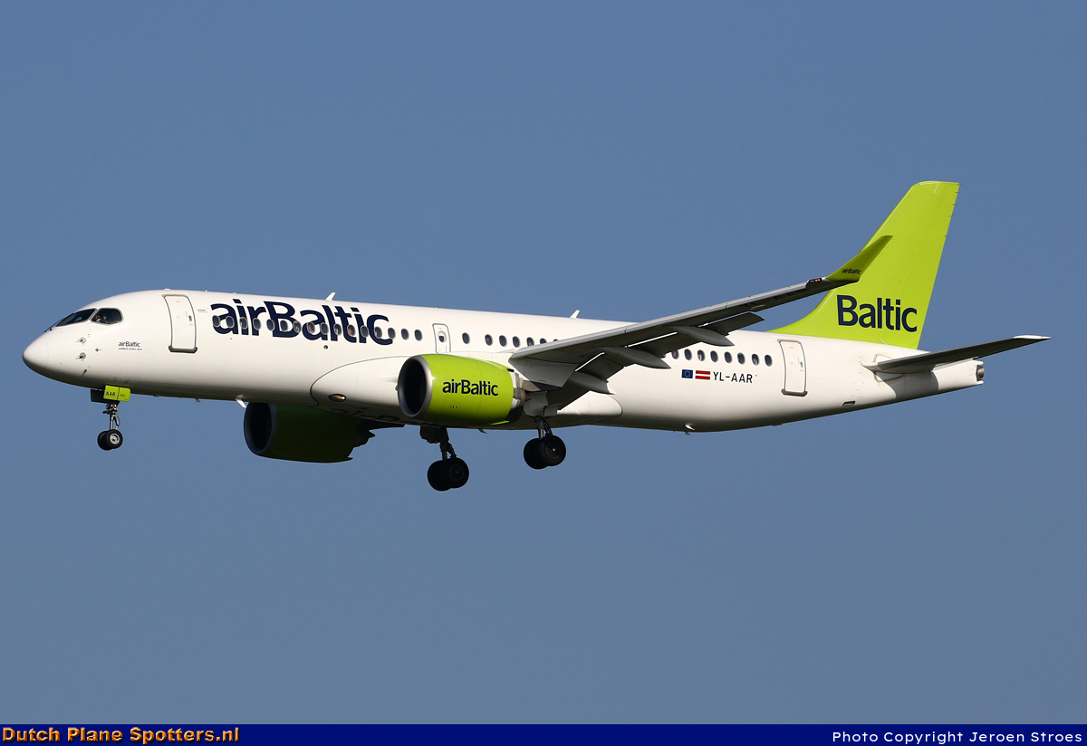 YL-AAR Airbus A220-300 Air Baltic by Jeroen Stroes