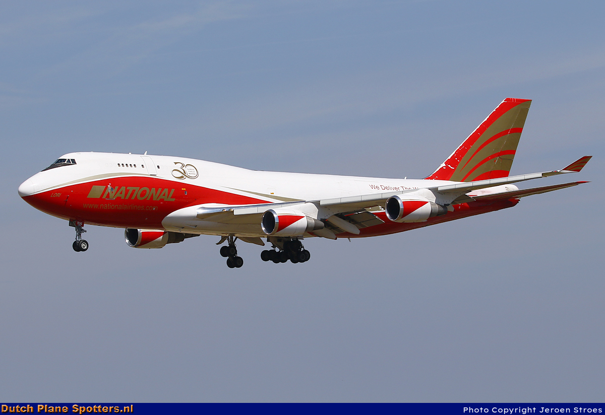 N936CA Boeing 747-400 National Airlines by Jeroen Stroes
