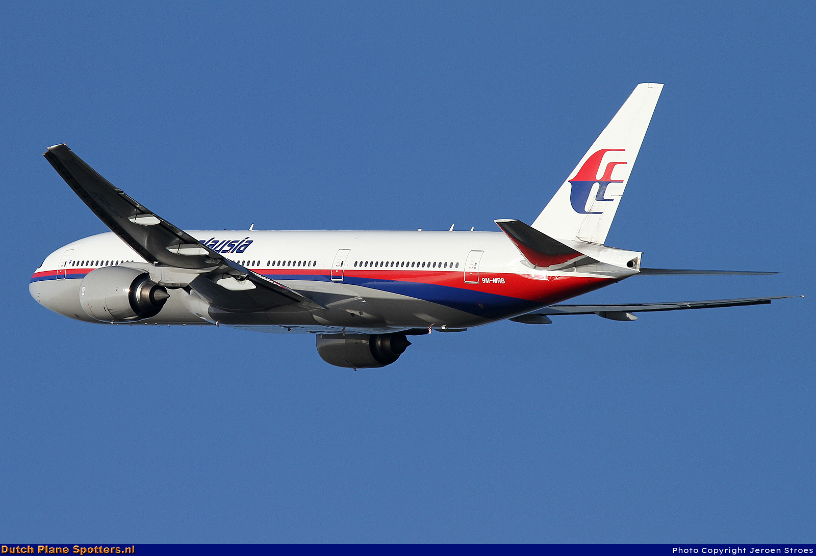 9M-MRB Boeing 777-200 Malaysia Airlines by Jeroen Stroes