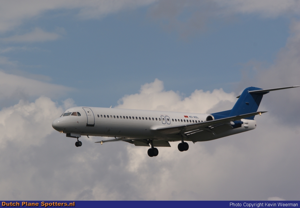 4O-AOL Fokker 100 Montenegro Airlines by Kevin Weerman