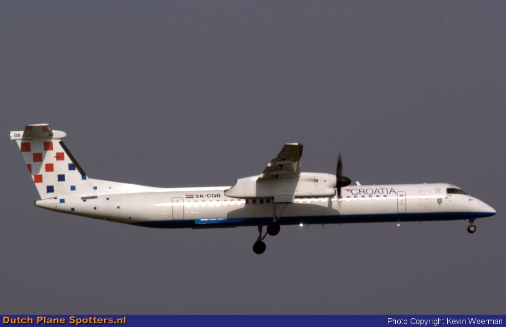 9A-CQB Bombardier Dash 8-Q400 Croatia Airlines by Kevin Weerman