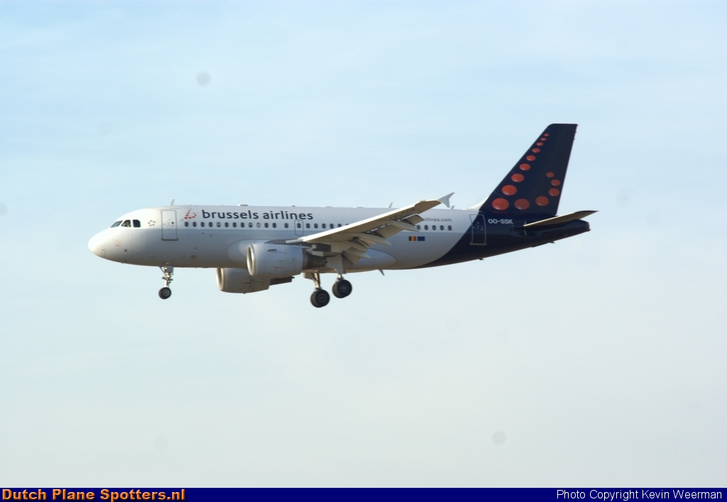 OO-SSK Airbus A319 Brussels Airlines by Kevin Weerman