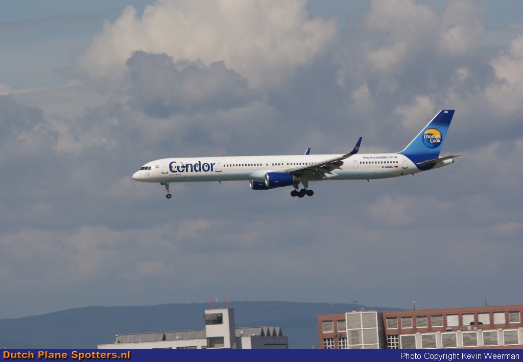 D-ABOK Boeing 757-300 Condor (Thomas Cook) by Kevin Weerman