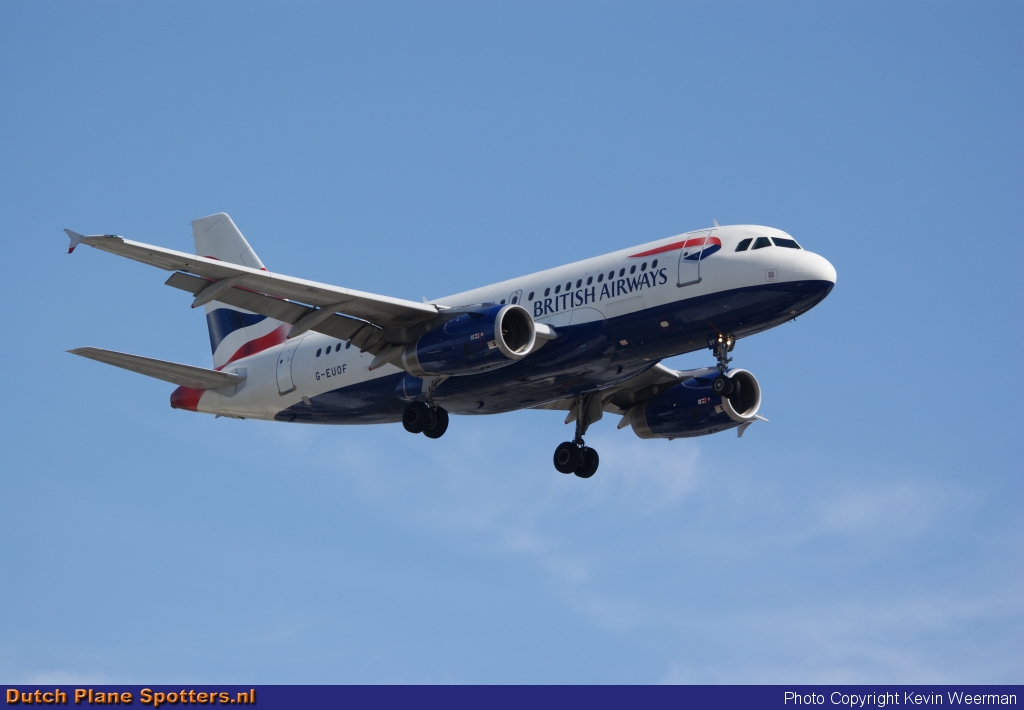 G-EUOF Airbus A319 British Airways by Kevin Weerman