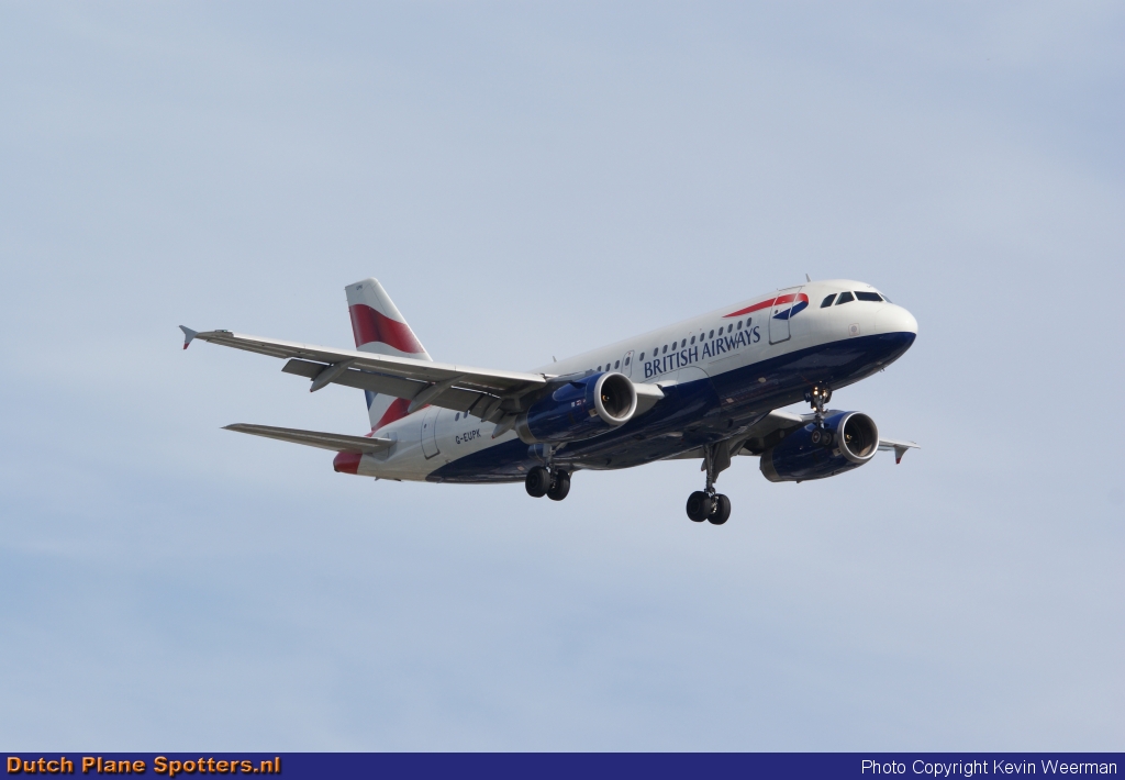 G-EUPK Airbus A319 British Airways by Kevin Weerman