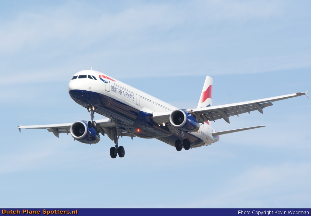 G-EUXN Airbus A321 British Airways by Kevin Weerman