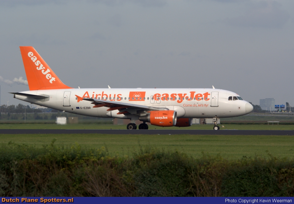 G-EZBR Airbus A319 easyJet by Kevin Weerman
