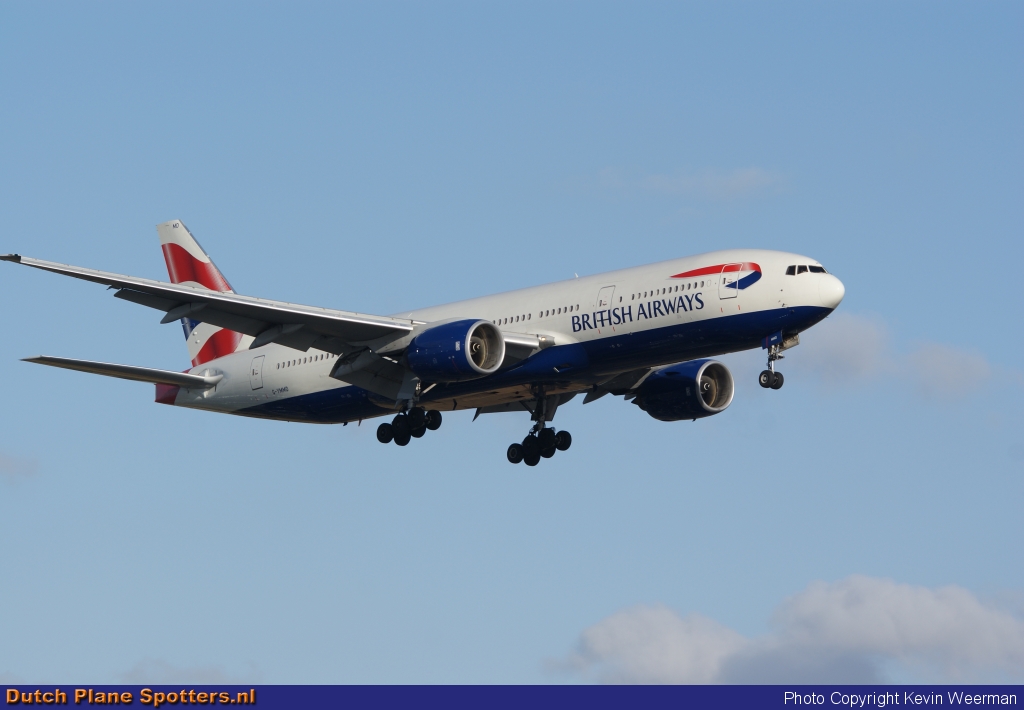 G-YMMD Boeing 777-200 British Airways by Kevin Weerman