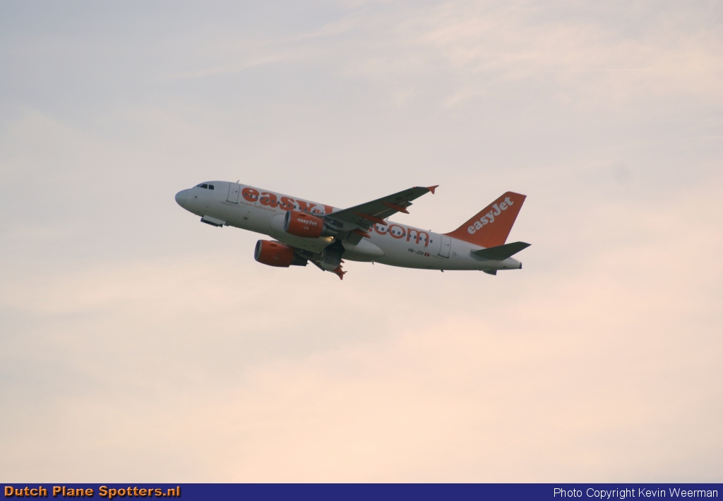 HB-JZH Airbus A319 easyJet Switzerland by Kevin Weerman