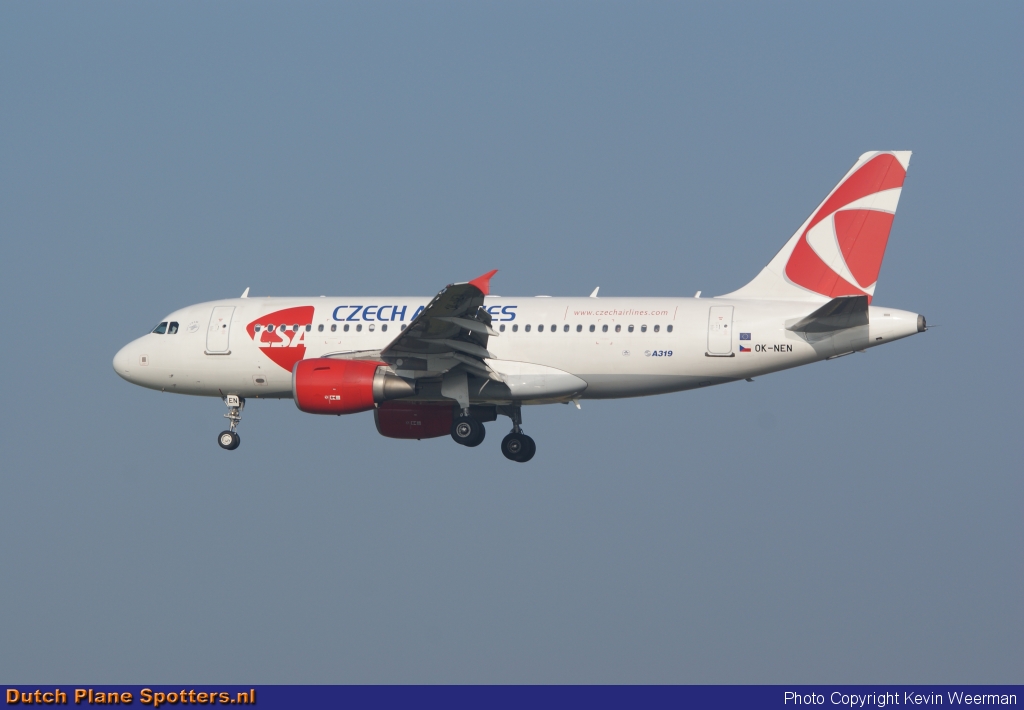 OK-NEN Airbus A319 CSA Czech Airlines by Kevin Weerman