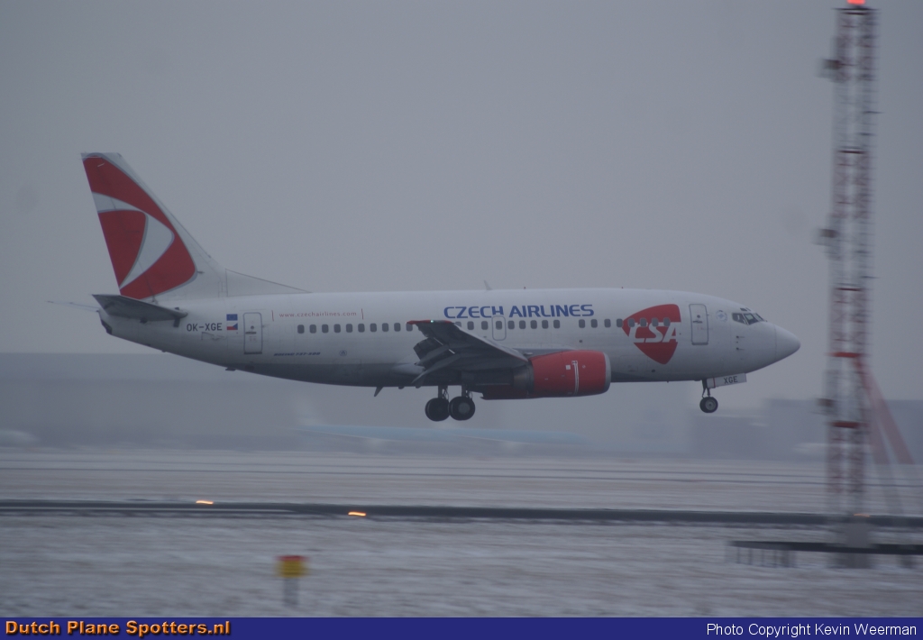 OK-XGE Boeing 737-500 CSA Czech Airlines by Kevin Weerman