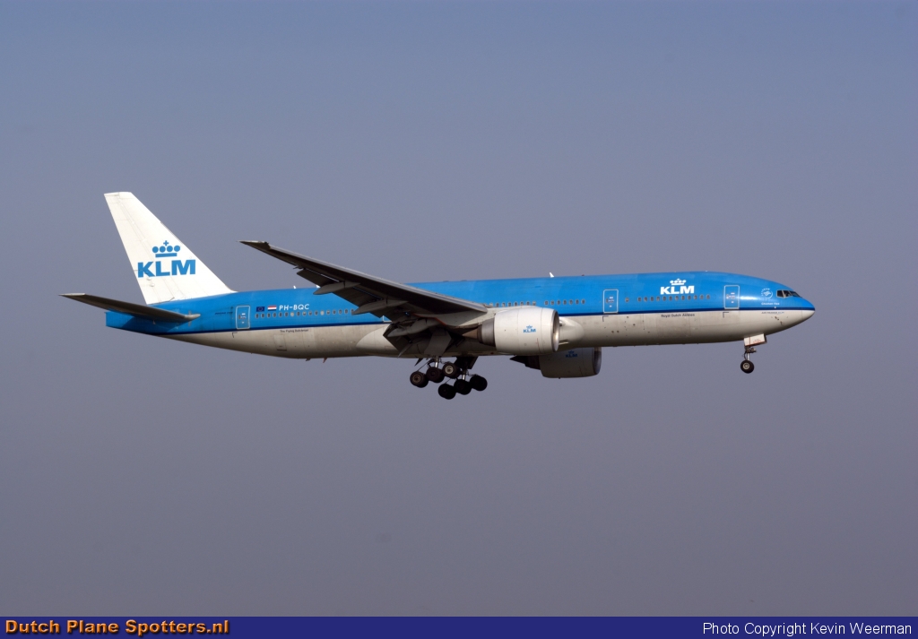 PH-BQC Boeing 777-200 KLM Royal Dutch Airlines by Kevin Weerman
