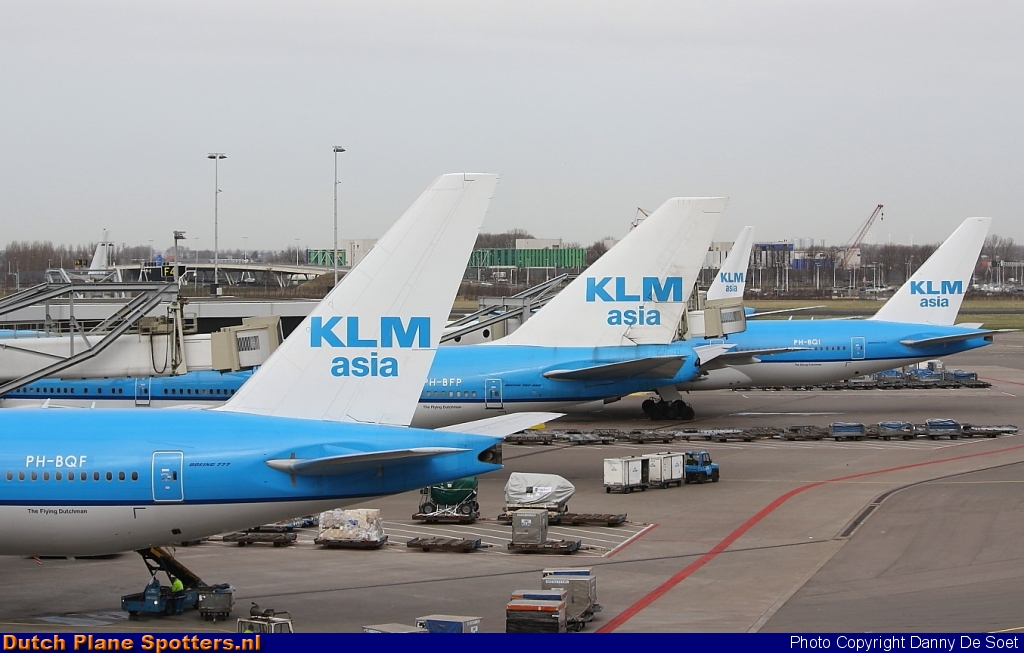 PH-BQF Boeing 777-200 KLM Asia by Danny De Soet