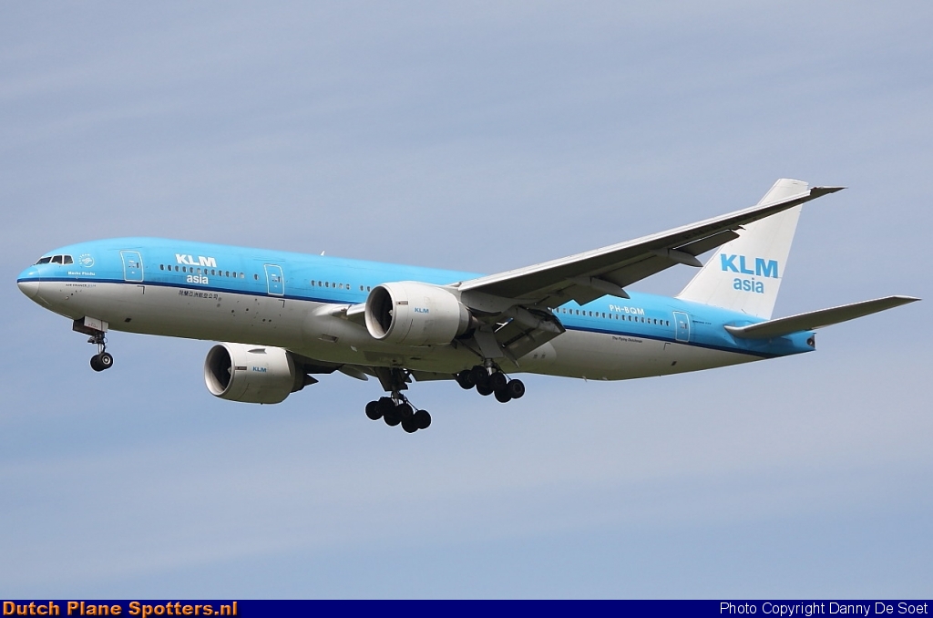 PH-BQM Boeing 777-200 KLM Asia by Danny De Soet