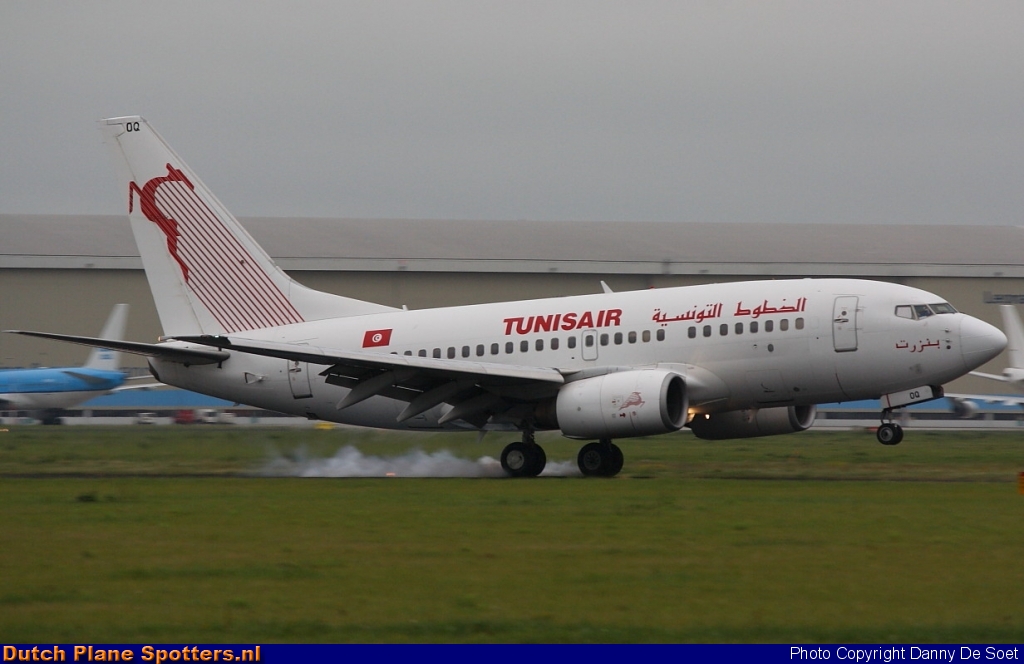 TS-IOQ Boeing 737-600 Tunisair by Danny De Soet