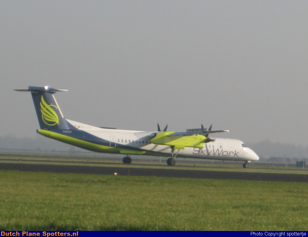 HB-JGA Bombardier Dash 8-Q400 Sky Work Airlines by spottertje