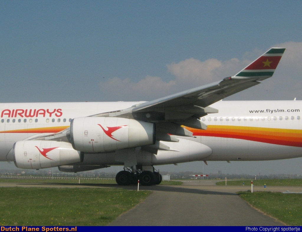 PZ-TCP Airbus A340-300 Surinam Airways by spottertje