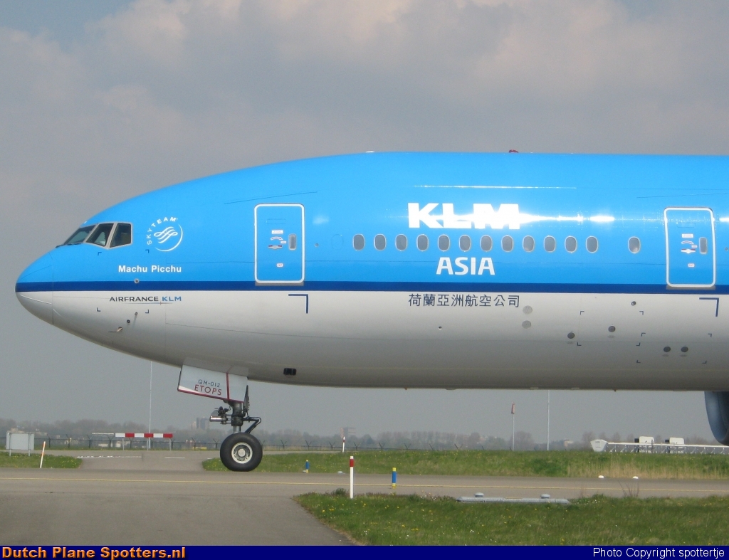 PH-BQM Boeing 777-200 KLM Asia by spottertje