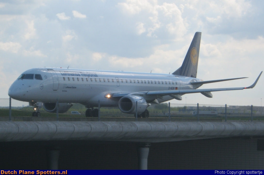 D-AEBF Embraer 195 CityLine (Lufthansa Regional) by spottertje