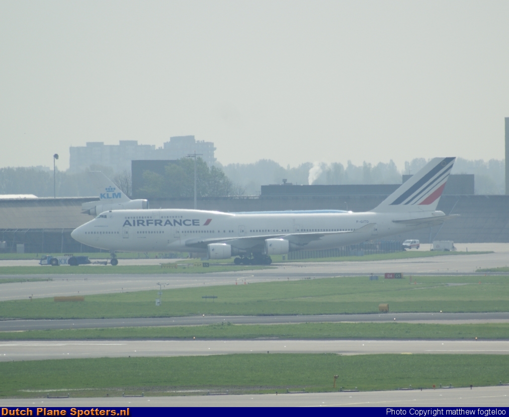 F-GITD Boeing 747-400 Air France by matthew fogteloo