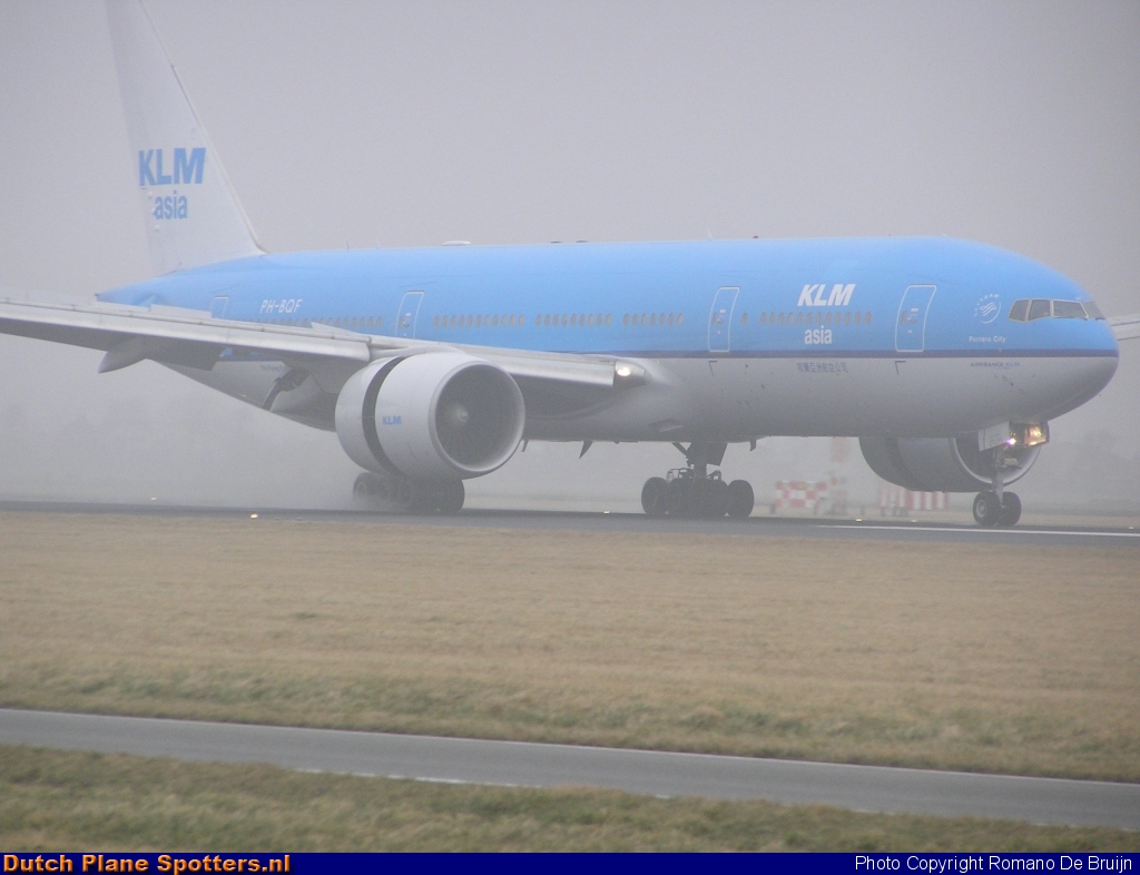 PH-BQF Boeing 777-200 KLM Asia by Romano De Bruijn