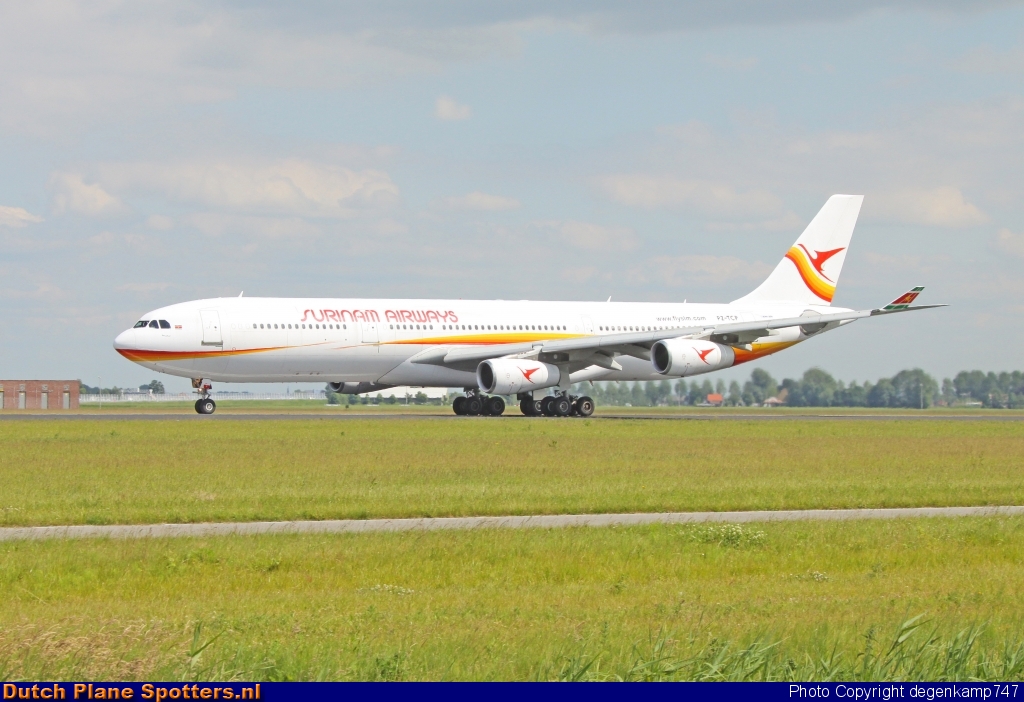 PZ-TCP Airbus A340-300 Surinam Airways by Herman Degenkamp