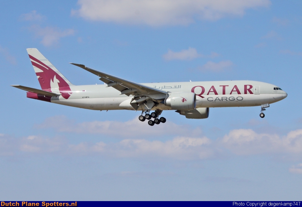 A7-BFA Boeing 777-F Qatar Airways Cargo by Herman Degenkamp