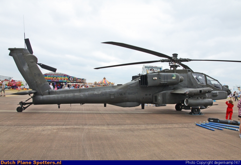 Q-16 Boeing AH-64 Apache MIL - Dutch Royal Air Force by Herman Degenkamp