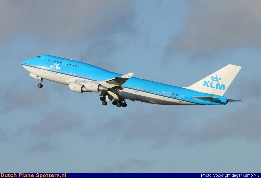 PH-BFD Boeing 747-400 KLM Royal Dutch Airlines by Herman Degenkamp