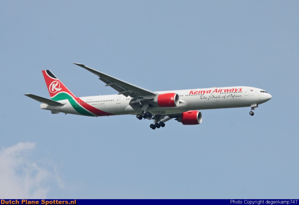 5Y-KZZ Boeing 777-300 Kenya Airways by Herman Degenkamp