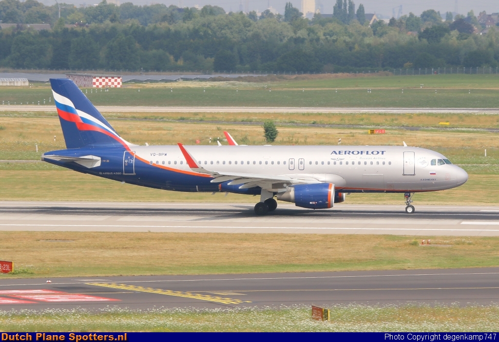 VQ-BPW Airbus A320 Aeroflot - Russian Airlines by Herman Degenkamp