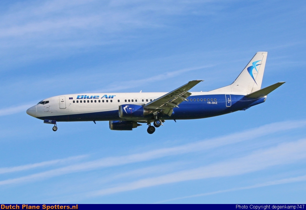 YR-BAZ Boeing 737-400 Blue Air by Herman Degenkamp