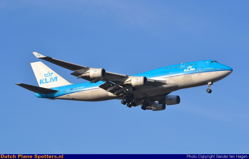 PH-BFV Boeing 747-400 KLM Royal Dutch Airlines by Sander ten Hagen