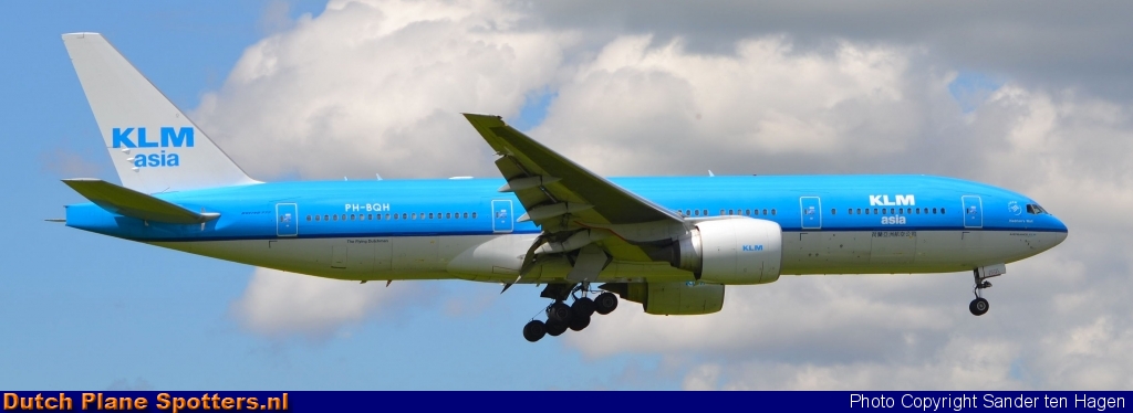 PH-BQH Boeing 777-200 KLM Asia by Sander ten Hagen