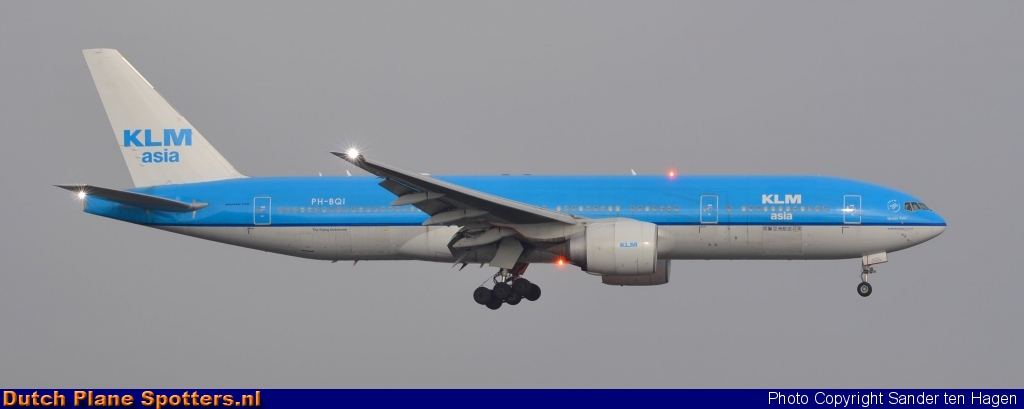 PH-BQI Boeing 777-200 KLM Asia by Sander ten Hagen