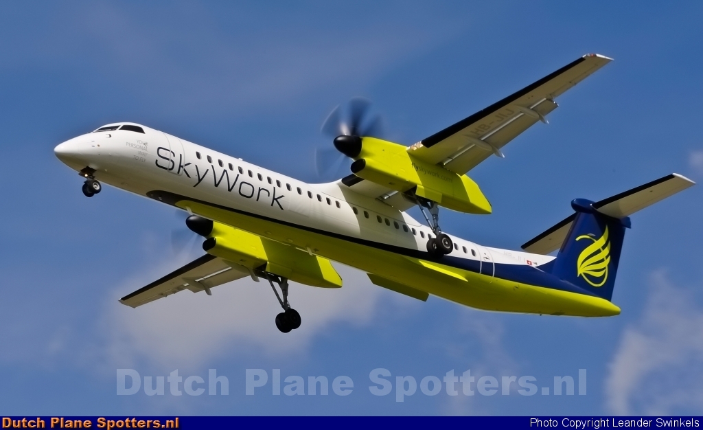HB-JIJ Bombardier Dash 8-Q400 Sky Work Airlines by Leander Swinkels