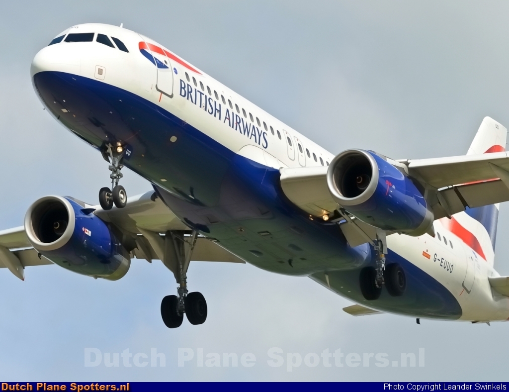 G-EUUO Airbus A320 British Airways by Leander Swinkels