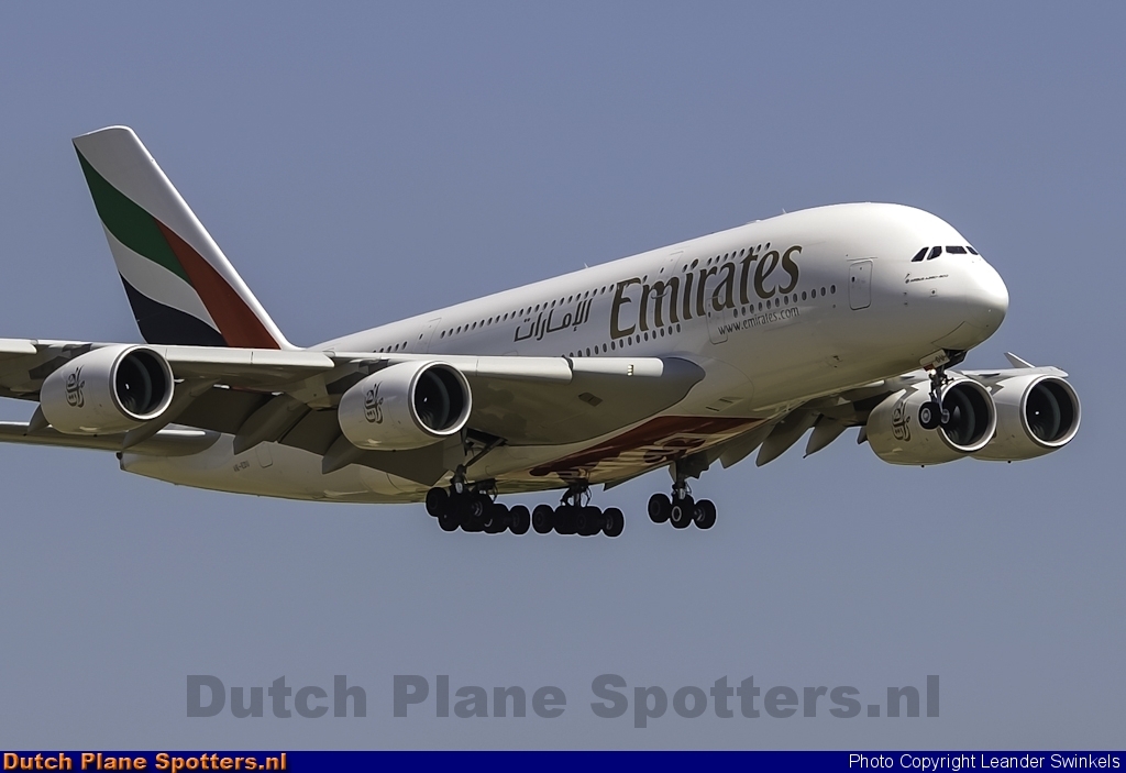A6-EDU Airbus A380-800 Emirates by Leander Swinkels