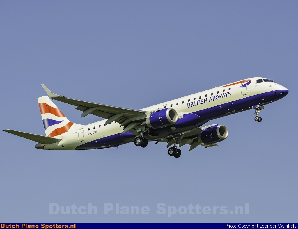 G-LCYO Embraer 190 BA CityFlyer (British Airways) by Leander Swinkels