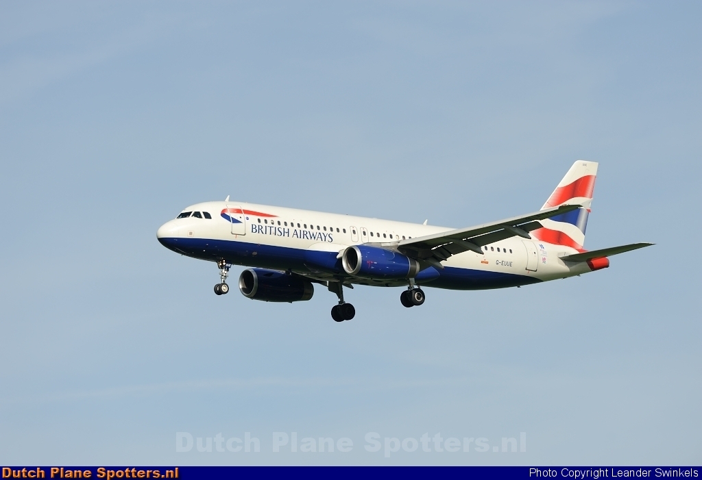G-EUUE Airbus A320 British Airways by Leander Swinkels