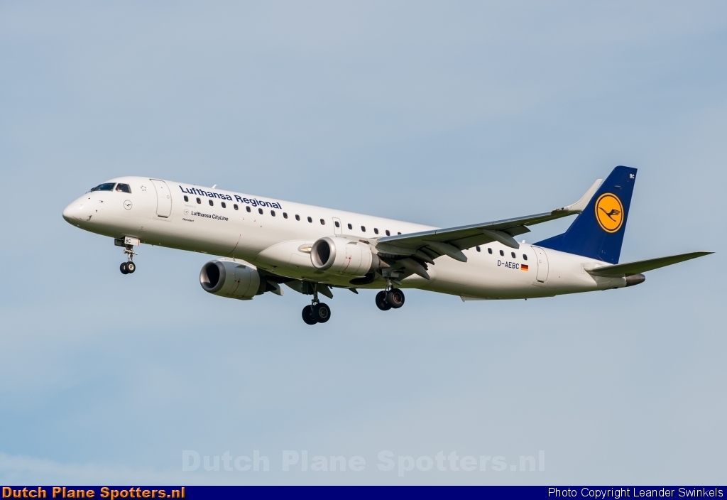 D-AEBC Embraer 195 CityLine (Lufthansa Regional) by Leander Swinkels