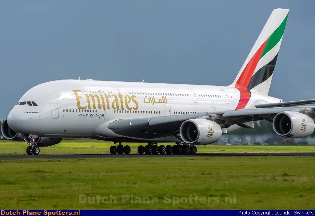 A6-EDQ Airbus A380-800 Emirates by Leander Swinkels