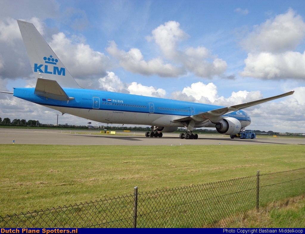 PH-BVB Boeing 777-300 KLM Royal Dutch Airlines by Bastiaan Middelkoop