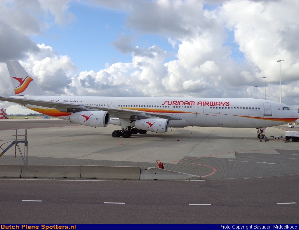 PZ-TCP Airbus A340-300 Surinam Airways by Bastiaan Middelkoop