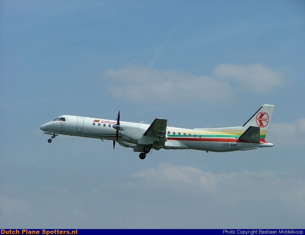 LY-SBD Saab 2000 Lithuanian Airlines by Bastiaan Middelkoop