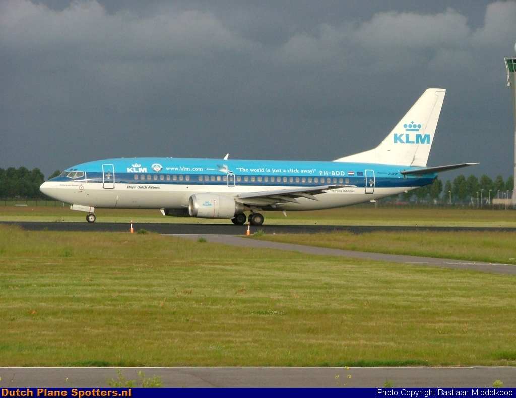 PH-BDD Boeing 737-300 KLM Royal Dutch Airlines by Bastiaan Middelkoop